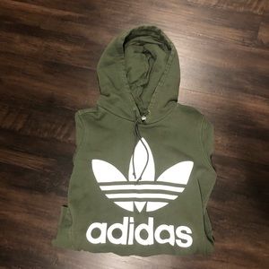 ARMY GREEN ADIDAS HOODIE